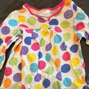 Hanna Andersson Multicolor Polka Dot Long Sleeve Dress